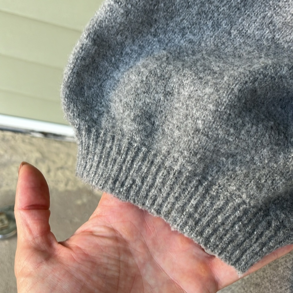 So very soft a new day gray collared five button top - Picture 2 of 13